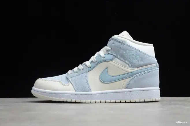 TBkick Blue Mid Textures Air 1 Mixed Jordan DA4666-100 0503